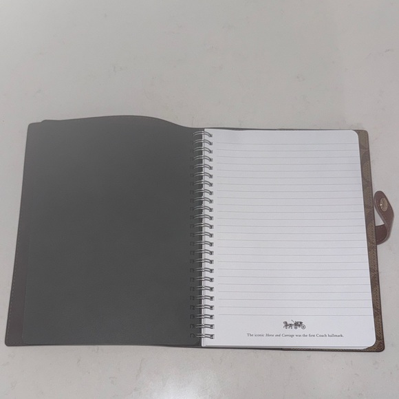 Coach Dark Brown Leather Planner - Picture 3 of 4